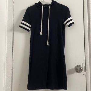 black hoodie dress
